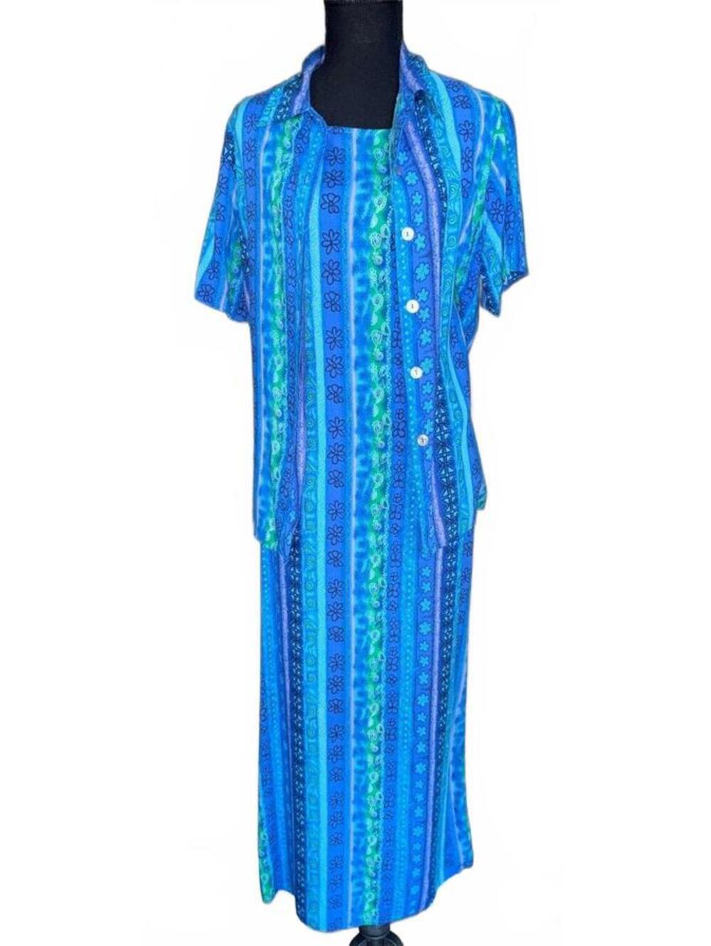 Vintage 1990's -Notations- Dress & Shirt Set, Size M